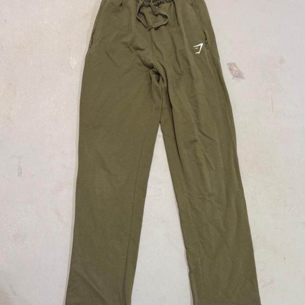 Gymshark Women's Khaki and Green Joggers-tracksuits